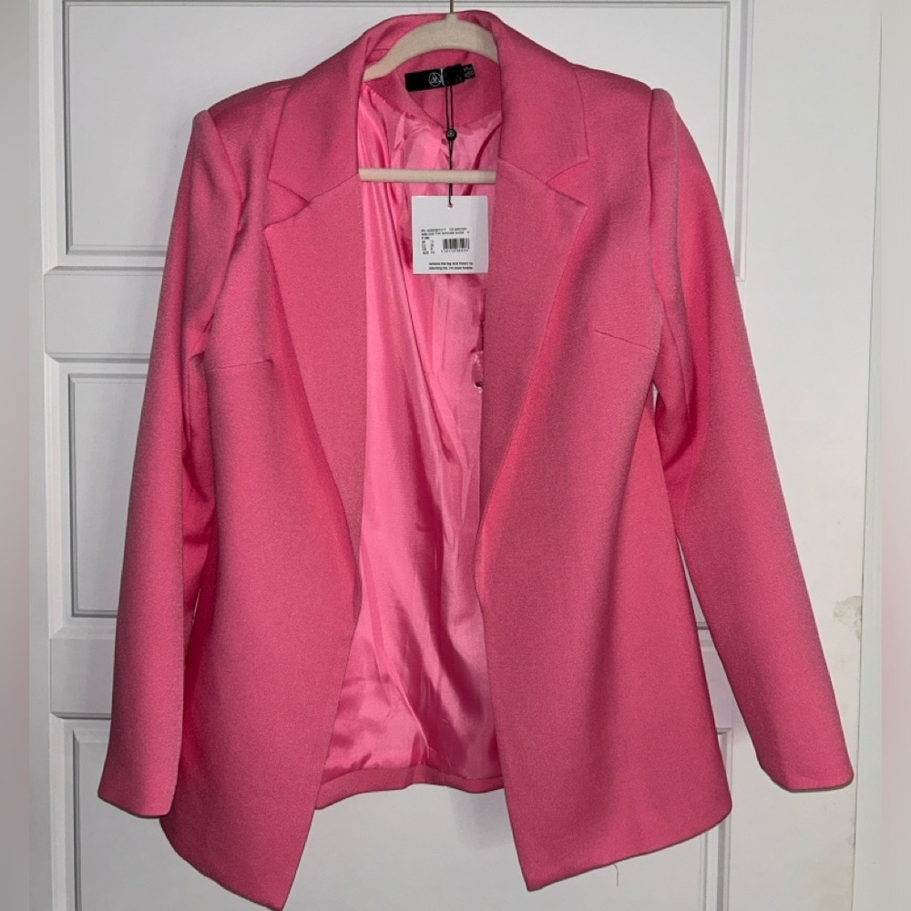missguided bubblegum pink boyfriend blazer NWT